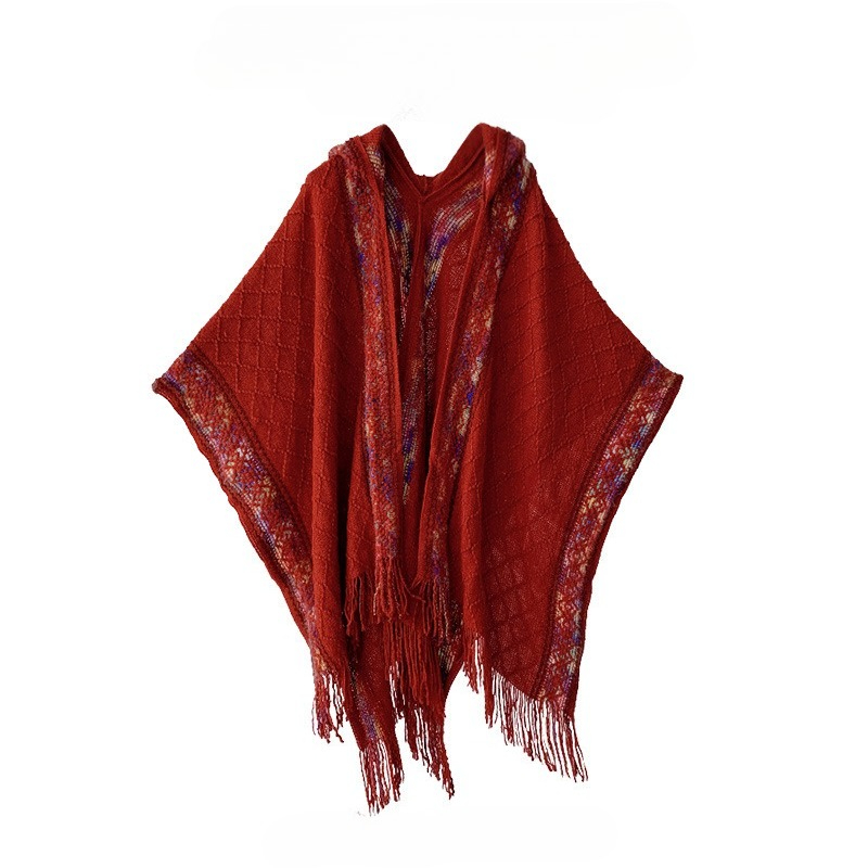 Boho Ethnic Print Poncho Shawl - огляд і ціна Ethnic Boho Fashion