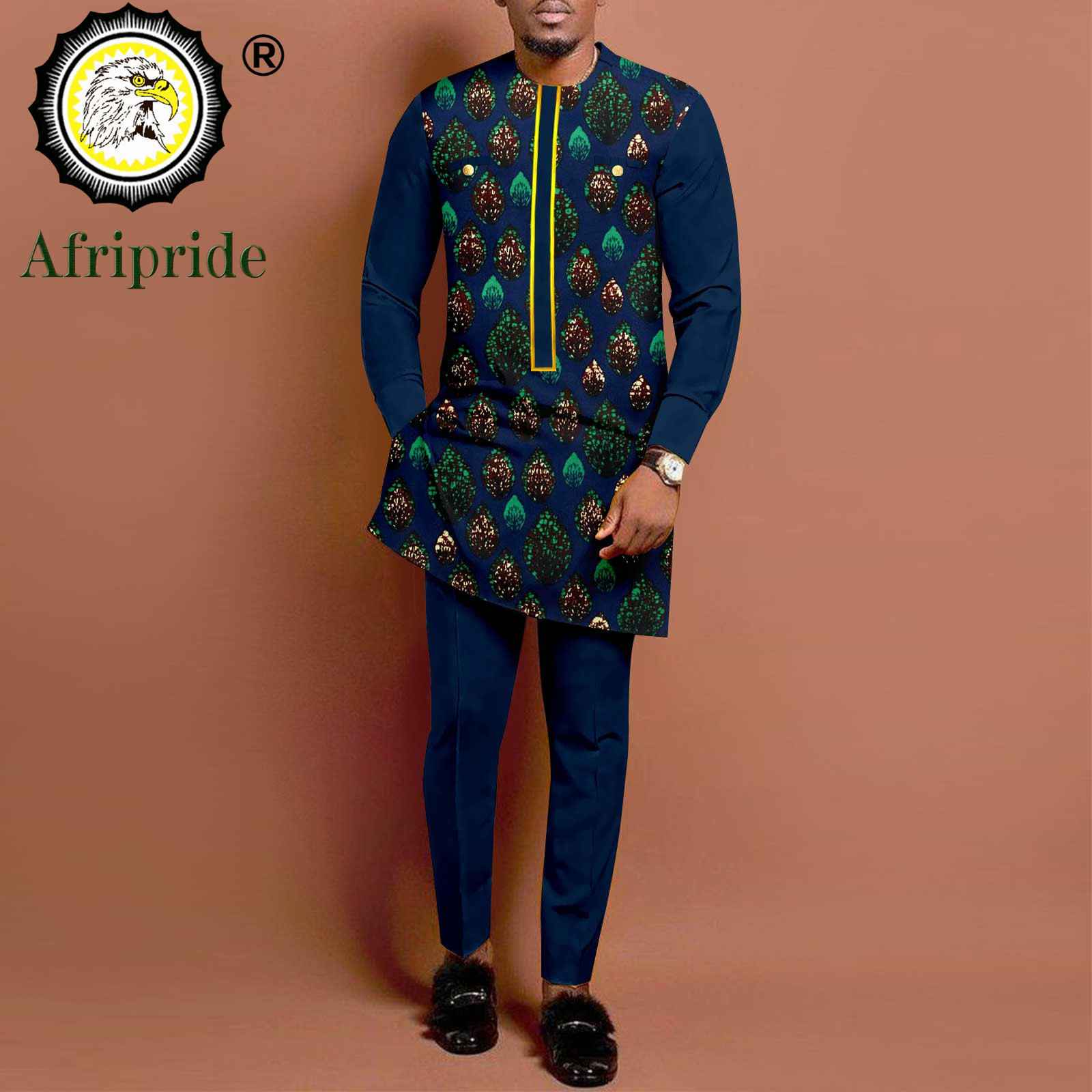 African Suits for Men Long Sle - огляд і ціна Dashiki Shirt Men