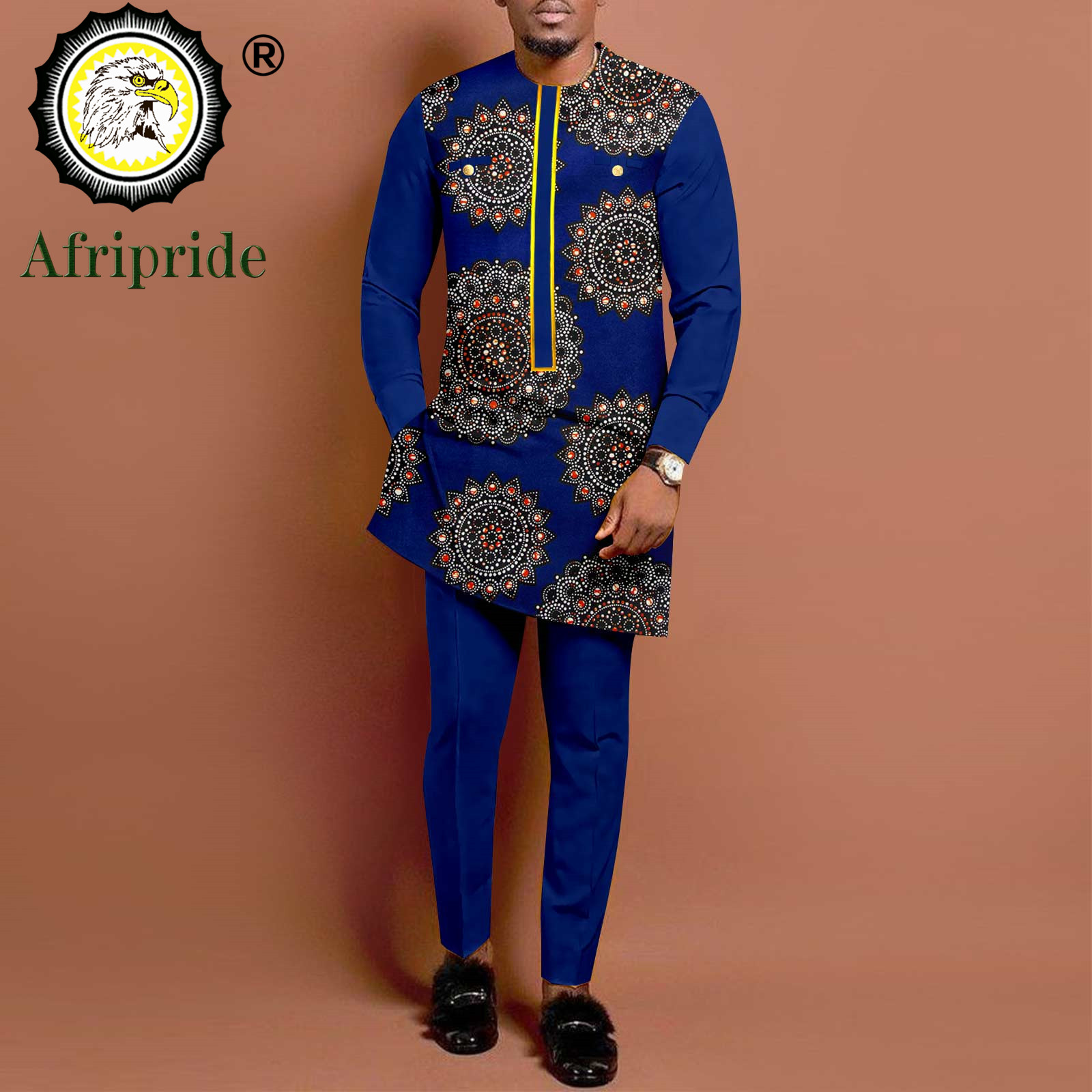 African Suits for Men Long Sle - огляд і ціна Dashiki Shirt Men