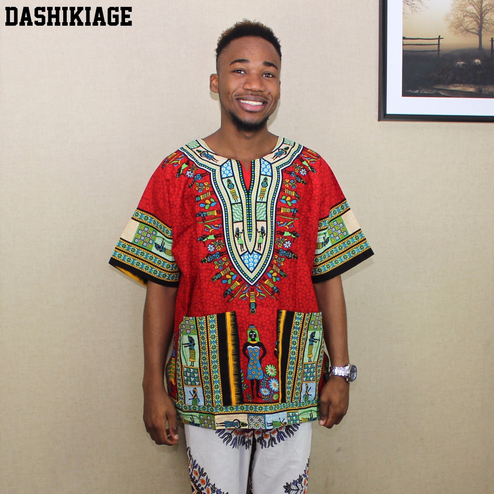 (fast shipping) 2016 Newest Fa - огляд і ціна Dashiki Shirt Men