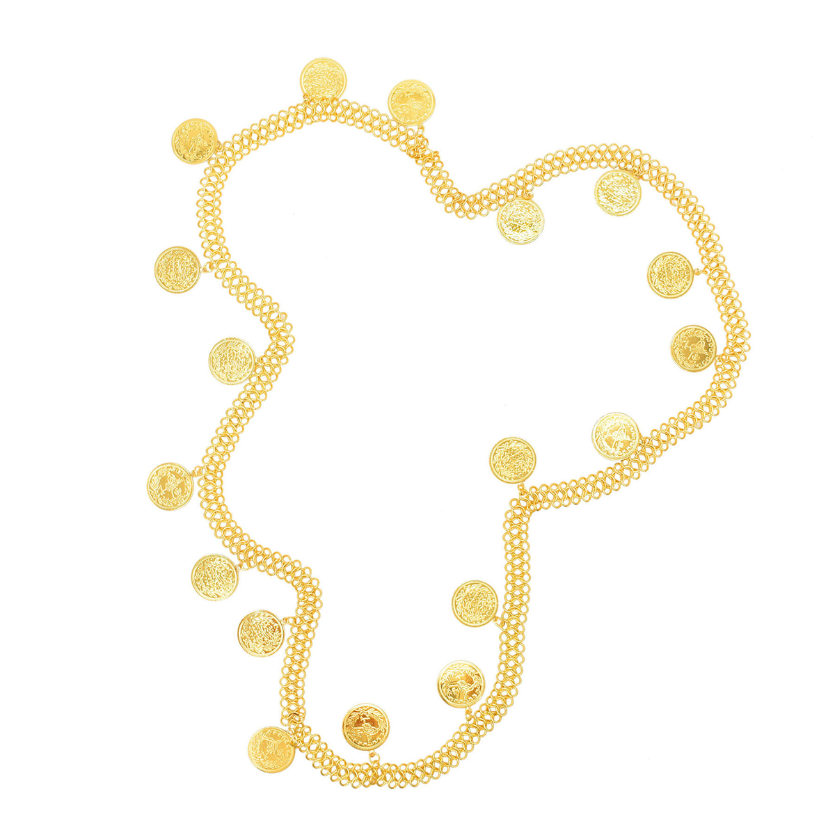 Gold Plated Simple Large Coins - огляд і ціна Ethnic Indian Fashion