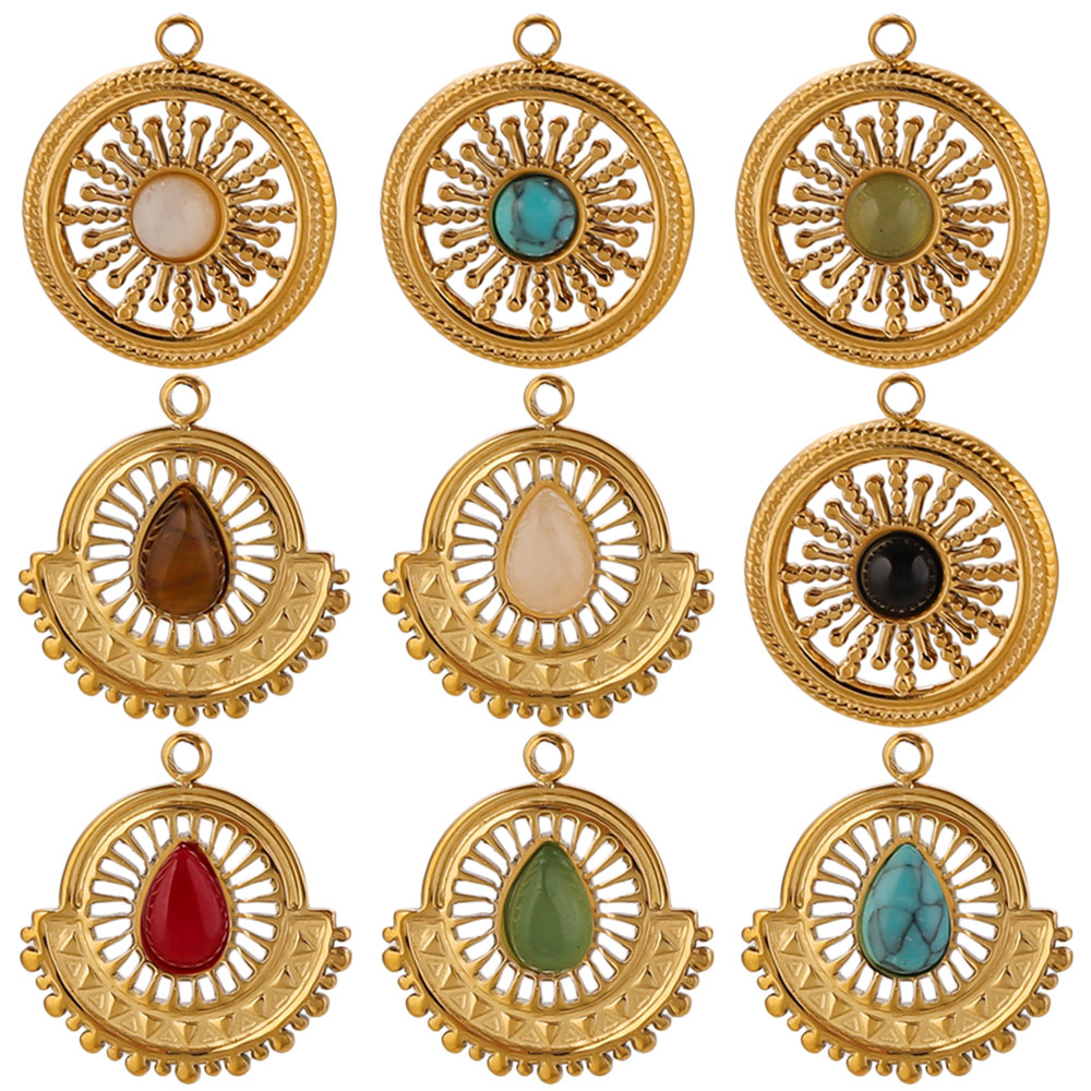 4pcs Stainless Steel Flower Fa - огляд і ціна Ethnic Boho Fashion