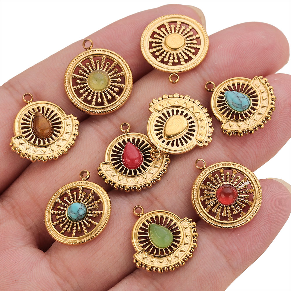 4pcs Stainless Steel Flower Fa - огляд і ціна Ethnic Boho Fashion