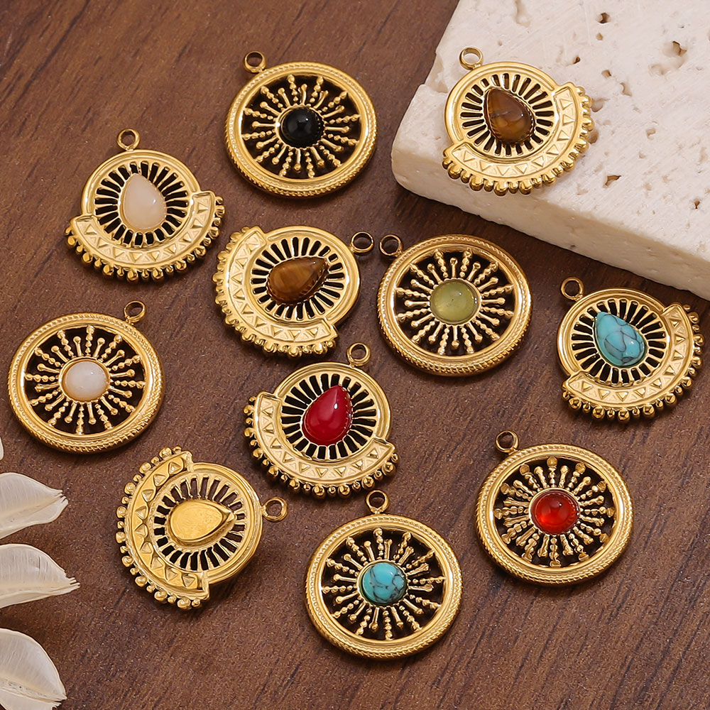 4pcs Stainless Steel Flower Fa - огляд і ціна Ethnic Boho Fashion