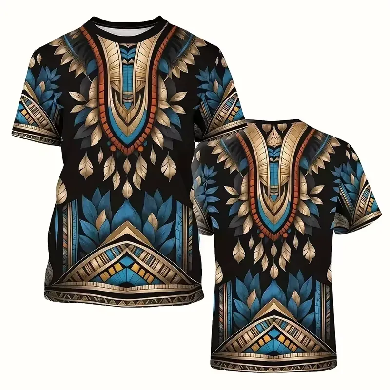 African Ethnic Pattern T Shirt - огляд і ціна Dashiki Shirt Men